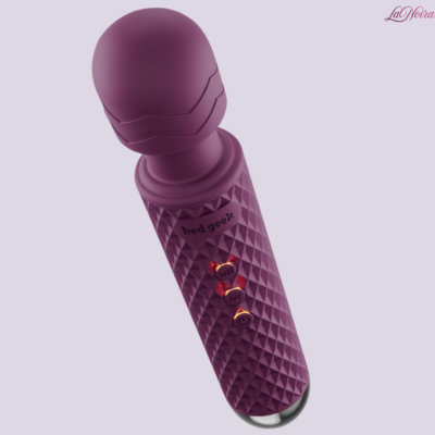 Bed Geek Cordless Personal Wand Massager : 20 Vibration Patterns & 8 Speeds