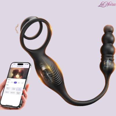 LaNoira ApexThrust Prostate Massager: App-Controlled Kinetic Thrusting & 10 Vibration Modes | Dual-Motor Performance Design