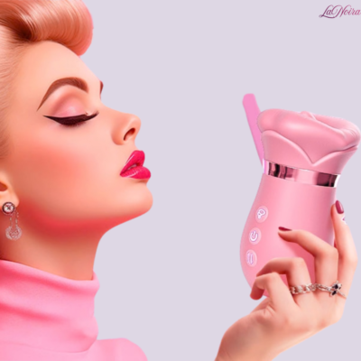 LaNoira Bloom: 5-in-1 Rose Clitoral Massager – App-Controlled 360° Flexible Stimulation