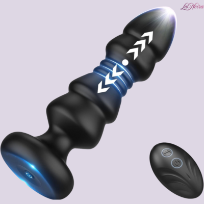 LaNoira CoreThrust 5: Dual-Action Anal Massager – 5 Thrusting & 5 Vibration Modes | Ergonomic P-Spot Design