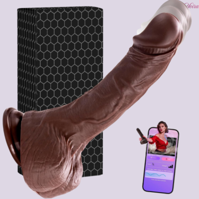 LaNoira Kinetix: App-Controlled Realistic Thrusting Dildo – Wriggling Ring-Slip Technology
