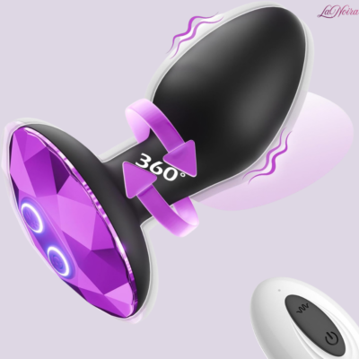 LaNoira Prism: 360° Rotating Vibrating Butt Plug – 10 Intense Modes