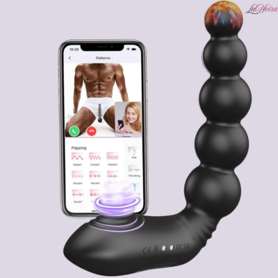 LaNoira PulseTap: Smart Tapping & Vibrating Anal Beads – 18 Kinetic Modes | App Control