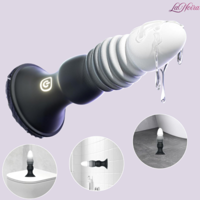 LaNoira RippleThrust: Smart Ribbed Anal Trainer – 14-Mode Vibrating & Thrusting Plug | App & Remote Control