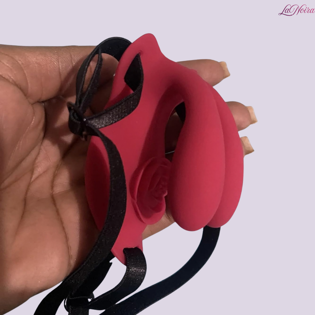 LaNoira RosePulse app-controlled couples vibrator illustrated with mobile app interface and wireless control features