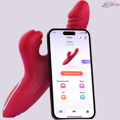 LaNoira VelociaRabbit: 17-Mode Smart Thrusting Rabbit Vibrator – App-Controlled Dual Stimulation
