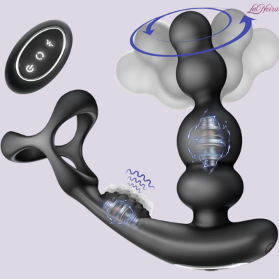 LaNoira VertexSpin: Dual-Action Smart Prostate Massager - 3 Kinetic Rotation & 10 Vibration Modes