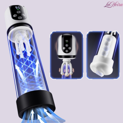 LaNoira VibeMax 3-in-1 Extender Pump: Smart 9 Vibrations & 5 Suction Levels | Digital LED Display