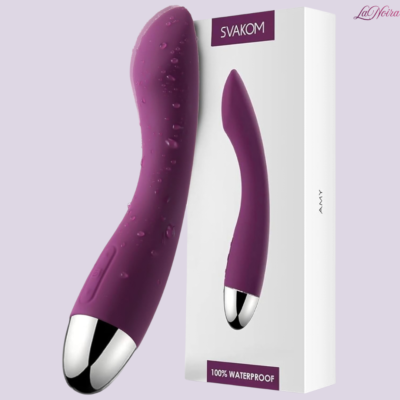 SVAKOM AMY G-Spot Vibrator: Ergonomic Curved Stimulator – 25 Custom Vibration Patterns & 3-Second "Spot" Discovery