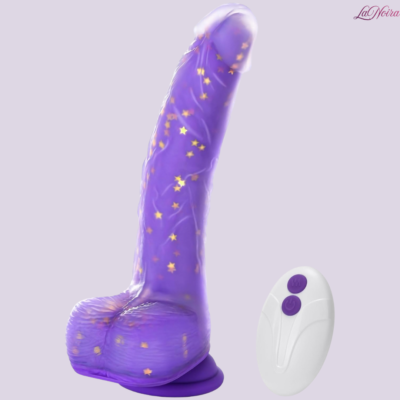 Tracy’s Dog JeliVoy: 9.25" Dual-Density Thrusting Dildo – 113°F Heating with Star-Embedded JellySkin