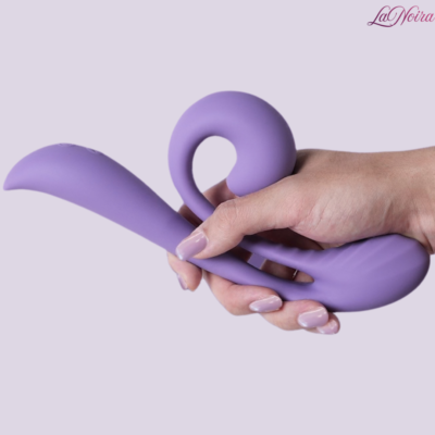 Tracy’s Dog Junibell: 10-Mode Clitoral Kissing & Dual Stimulation Rabbit Vibrator – Ergonomic Liquid Silicone Design