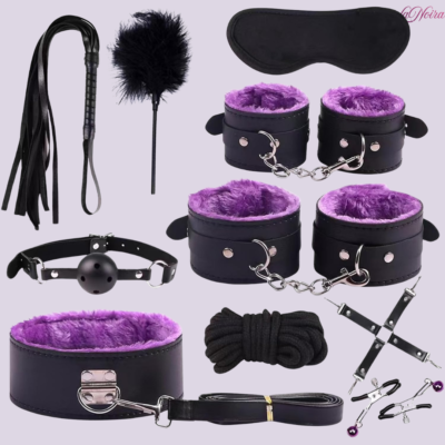 LaNoira RoyalAmethyst: 10-Piece Professional Bondage Kit – Multi-Position Restraints