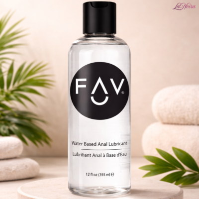 FAV 12oz Water-Based Anal Lube: Slippery & Rich Unscented Formula