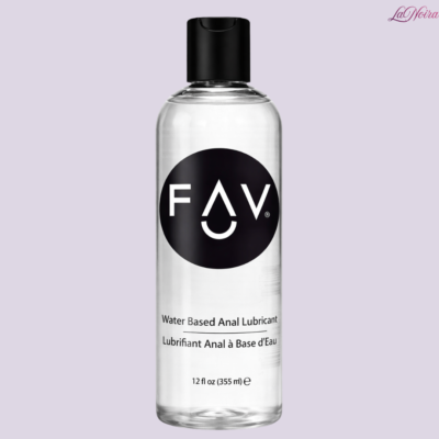 FAV 12oz Water-Based Anal Lube: Slippery & Rich Unscented Formula