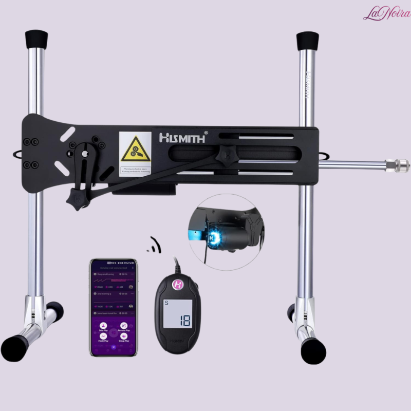 Hismith Premium 4.0 Sex Machine: 100W High-Torque Turbine Motor – 2.5" Digital Precision Display