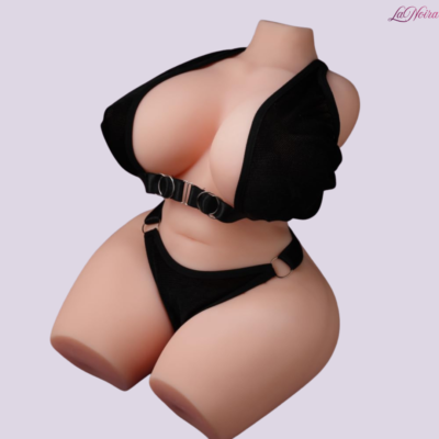 17.6LB Realistic Torso Sex Doll: Exaggerated 2:1 Hip-to-Waist Ratio – Built-in Adjustable Skeleton