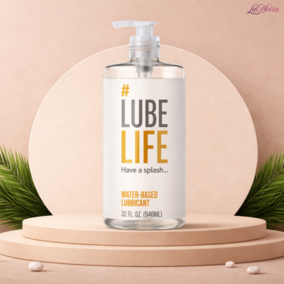 LUBELIFE 32oz Water-Based Personal Lubricant: Silky Smooth, Toy-Safe, and Non-Staining Formula (946ML)