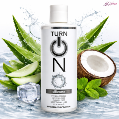 Turn On Silicone-Based Premium Lubricant: Ultra-Slippery, Hypoallergenic & Waterproof Formula (236ML)