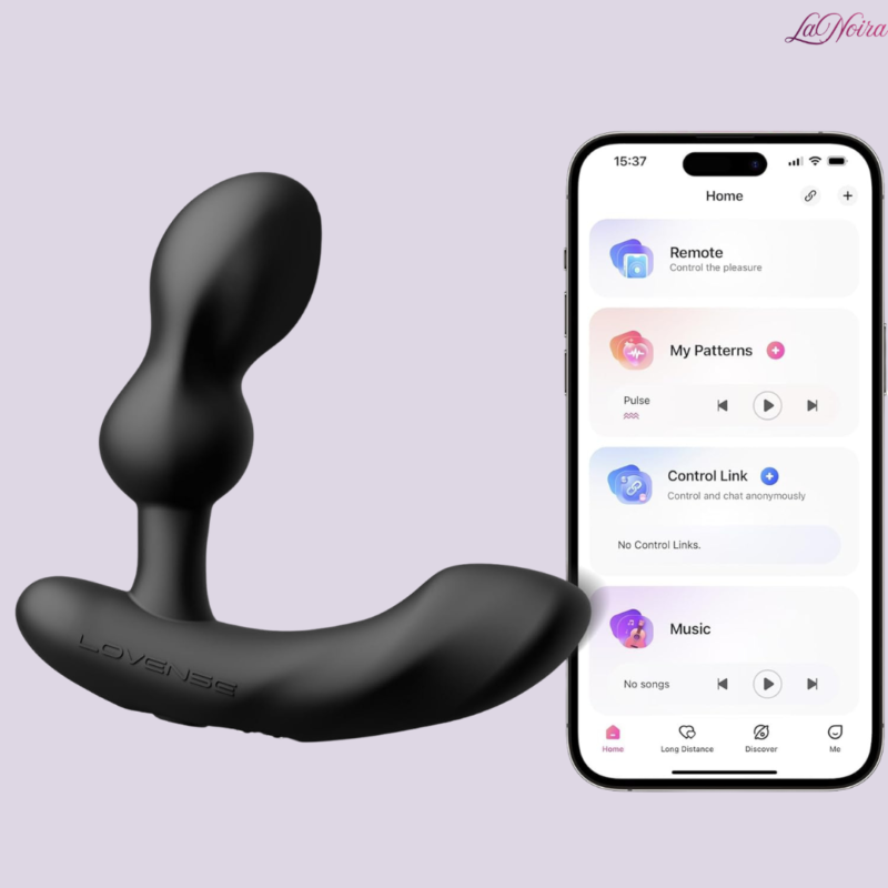 LOVENSE Edge 2: Prostate Massager - Adjustable Neck, App-Controlled, Dual Motors
