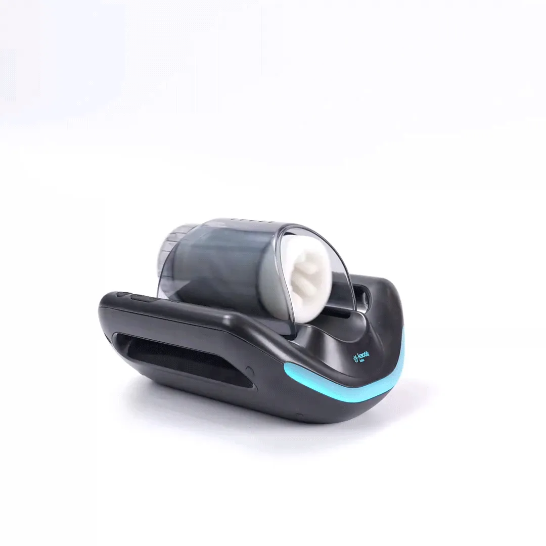 KAOTIK LABS Jetpack automated stroker displaying the adjustable sleeve position with 5 stroke lengths and 7 speed levels per stroke for deep, rhythmic thrusting motion.