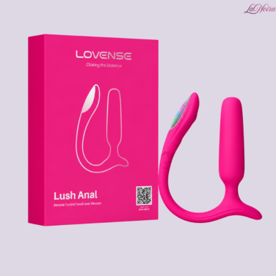 LOVENSE Lush Anal: Beginner Anal Vibrator - App-Controlled, LED Tail, 33 dB Quiet