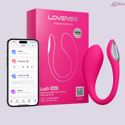 LOVENSE Lush Mini: Compact Wearable G-Spot Vibrator – 36 dB, Fast Charge, IPX7