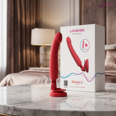 LOVENSE Mission 2: App-Controlled Thrusting Vibrator - Touch-Sense With Adjustable 180° Suction Cup