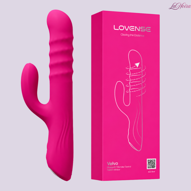 LOVENSE Velvo: Rabbit Vibrator - NeoSpin Technology, App-Controlled, G-Spot & Clitoral