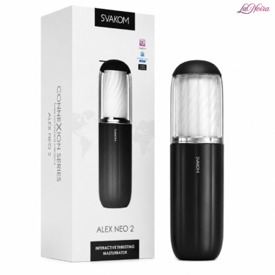 Svakom Alex Neo 2: App-Controlled Thrusting Masturbator - 7 Stimulating Modes