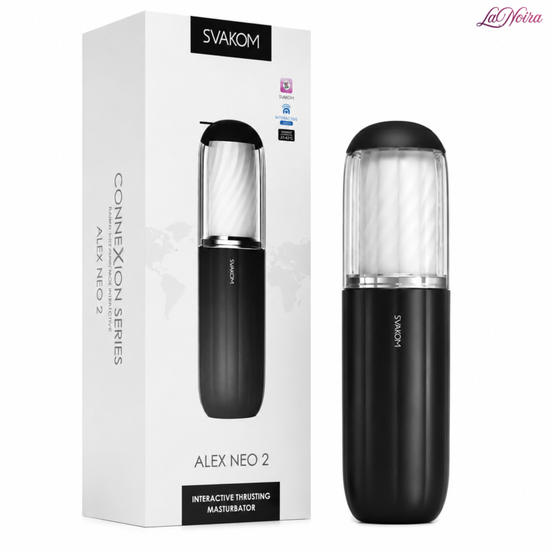 Svakom Alex Neo 2: App-Controlled Thrusting Masturbator - 7 Stimulating Modes