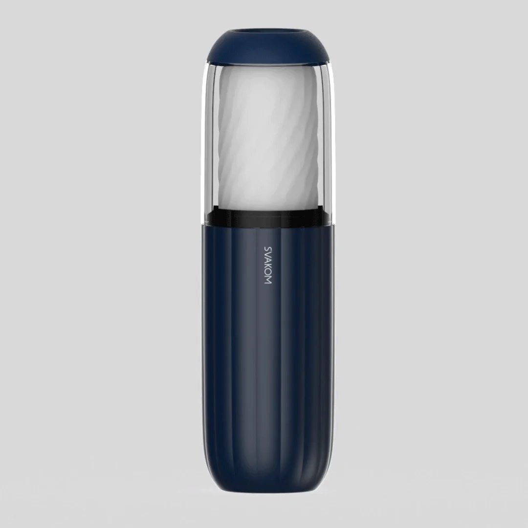 Svakom Alex Neo 2 interactive thrusting masturbator displaying Intense Mode for powerful and immersive stimulation – LaNoira India