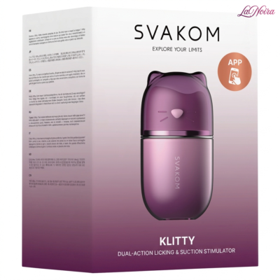 SVAKOM Klitty: Triple-Action Clitoral Suction and Licking Massager - App-Controlled