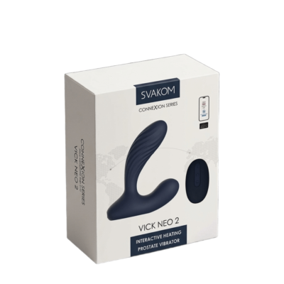 Svakom Vick Neo 2: Warming Dual-Stimulating Prostate Massager - App-Compatible with Remote Control